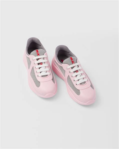 prada america's cup soft rubber and bike fabric sneakers pink|Prada America's Cup Soft Rubber And Bike Fabric Sneakers.